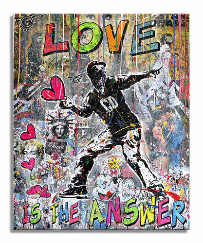 Love  is the answer - Original Painting on Canvas Gardani
