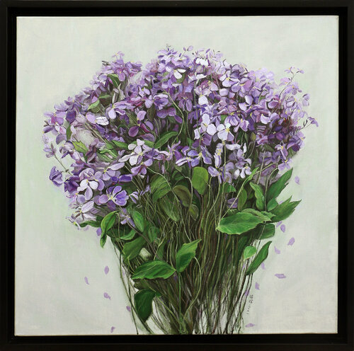 still life - plant - spring - blossom - purple flowers - February orchid No.5 Yang Zhaohui