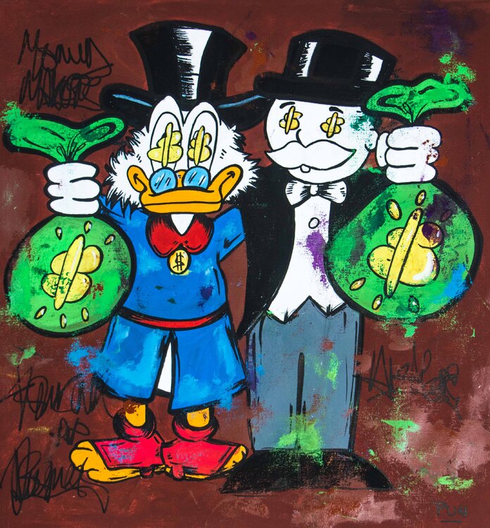 Good friends , good business ft. Monopoly Man Scrooge McDuck - Carlos Pun