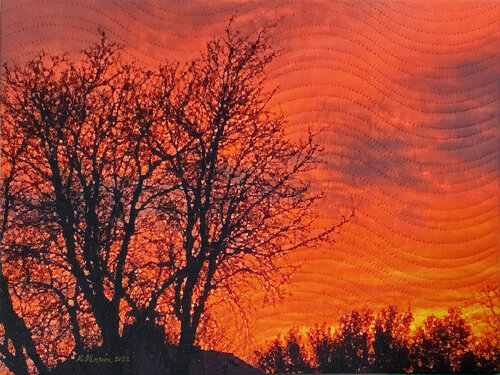 Winter Sunset, Plano Texas Marilyn Henrion