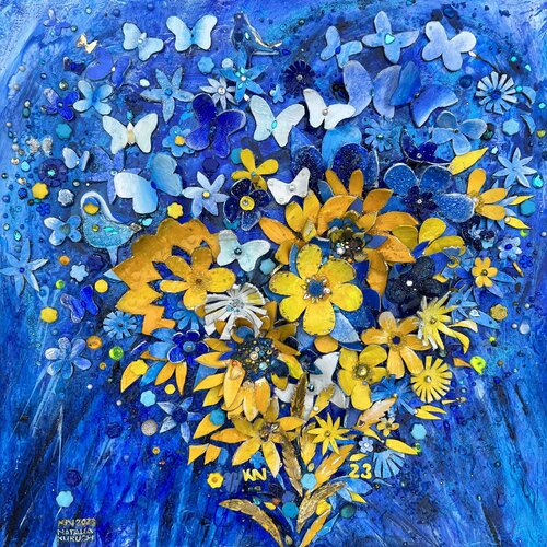 Blue heart Natalia Kuruch
