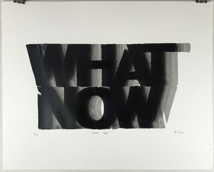 What Now (screen print) - Niki Hare