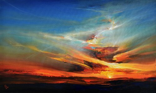 Evening Sky in a Blaze of Color Ivan Grozdanovski